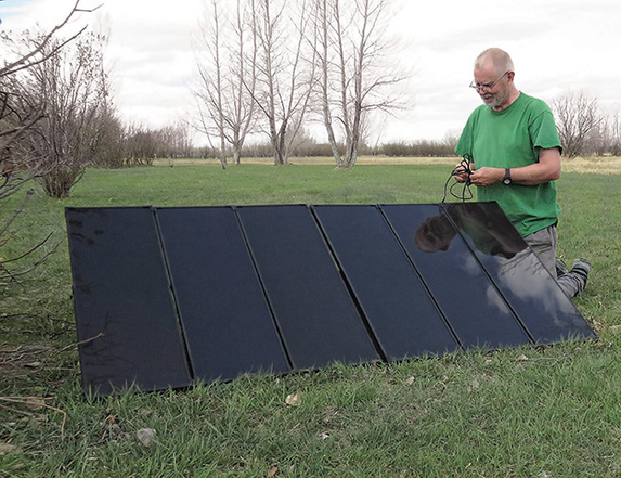 solar powered campsite