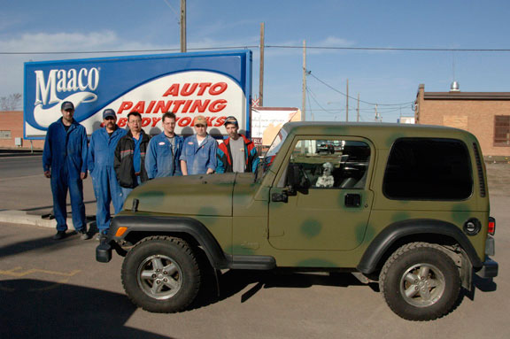 camouflage Jeep TJ